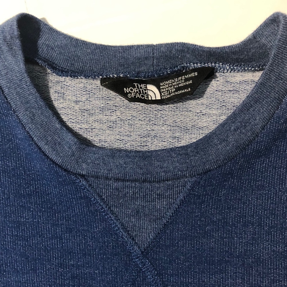 North Face Blue Sweatshirt / T-shirt Shift Dress - Picture 3 of 8